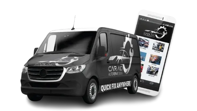 Car Aid mobile repair van serving all Dubai areas
